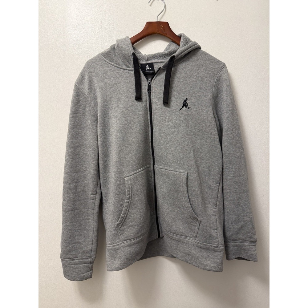 VTG East Bay Funk Dunk Gray Full Zip Hoodie Men's Large Streetwear Basketball
